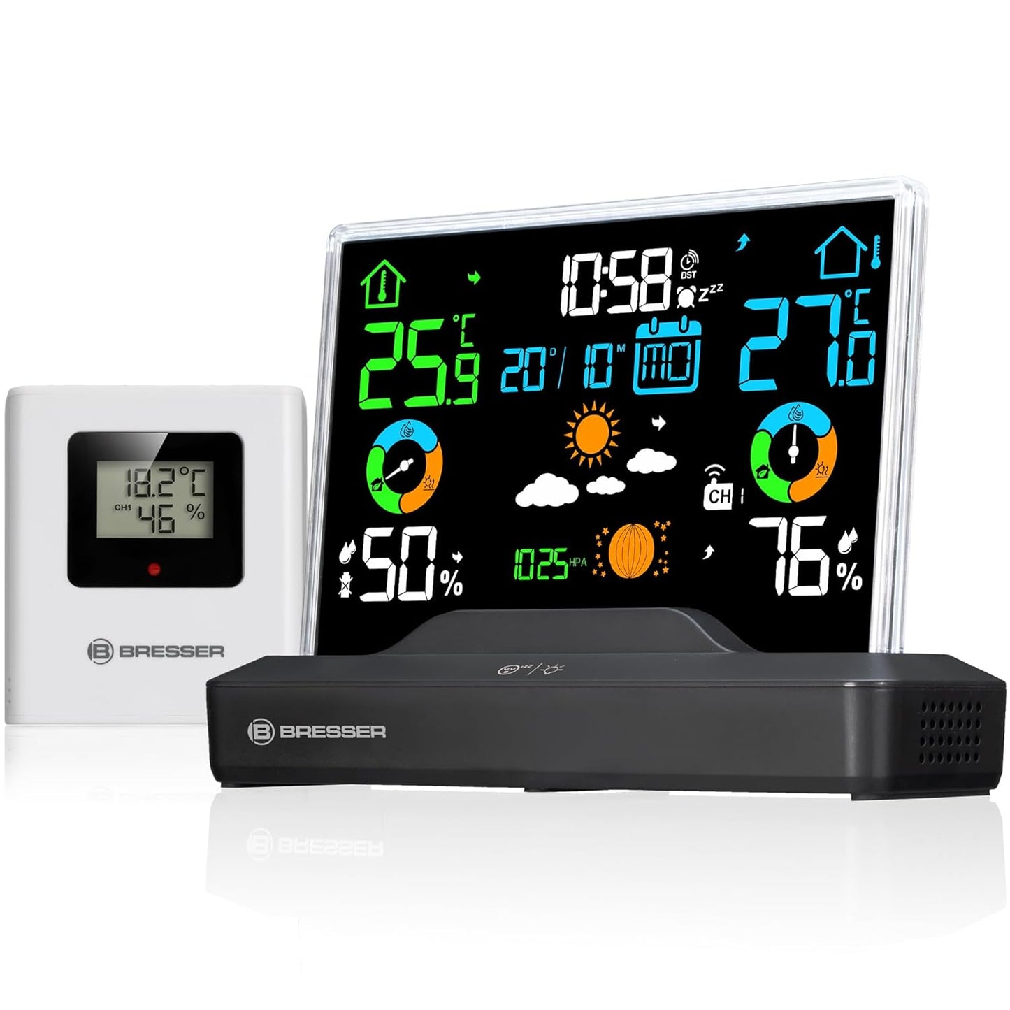 Funk-Farbwetterstation mit Aussensensor