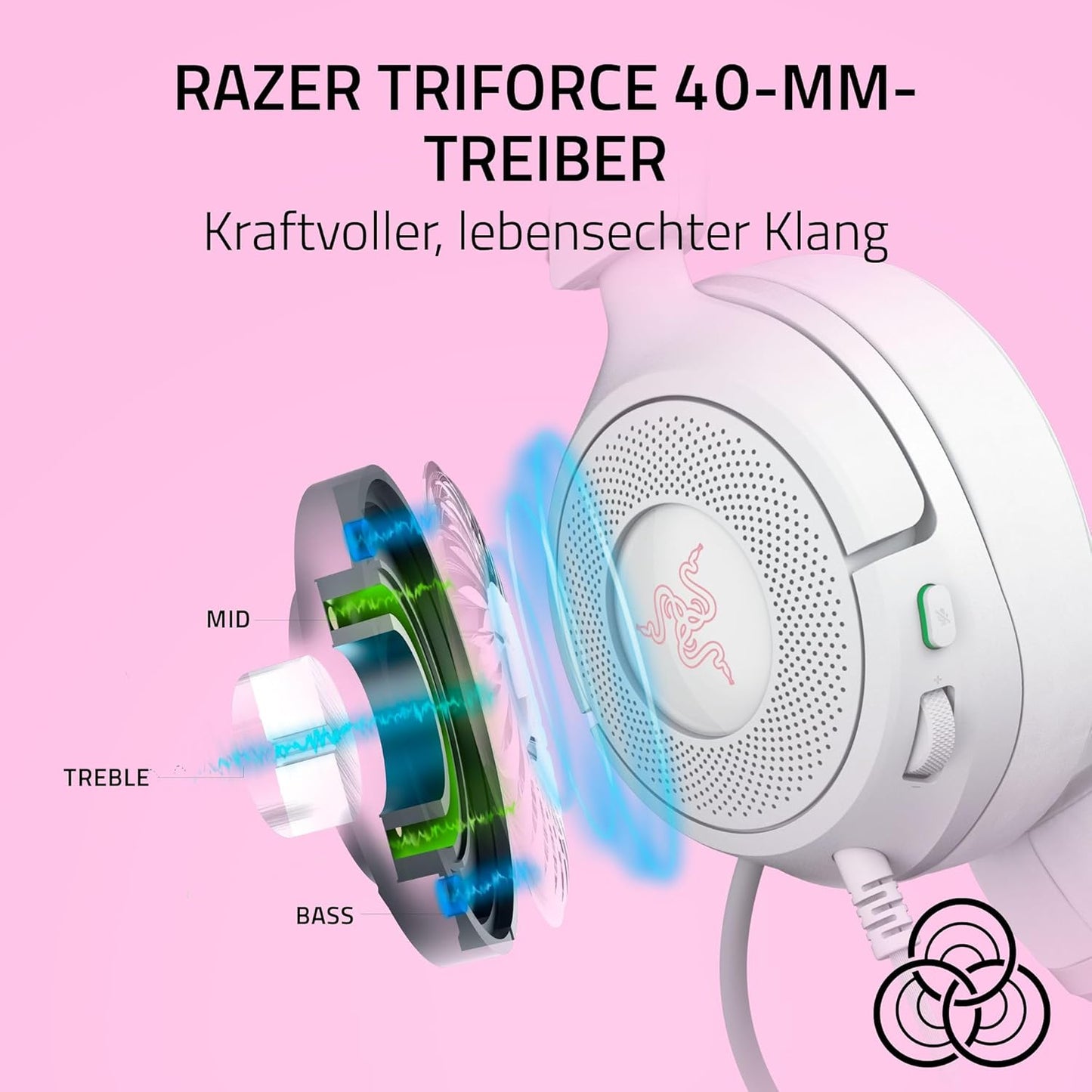 Kraken Kitty V3 X Gaming-Headset, Weiß Kraken Kitty V3 X