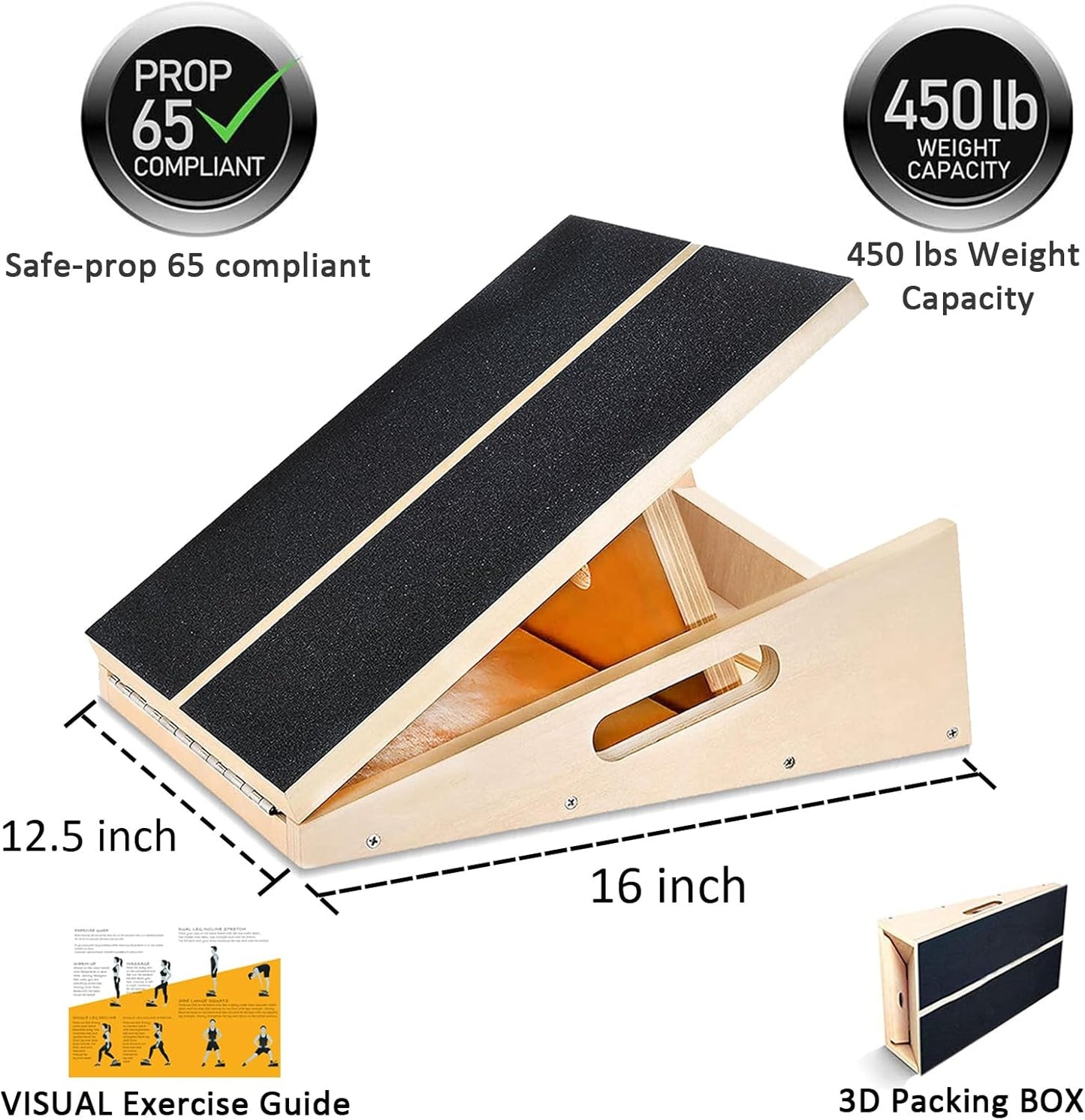 Verstellbarer Wadendehner, Slant Board