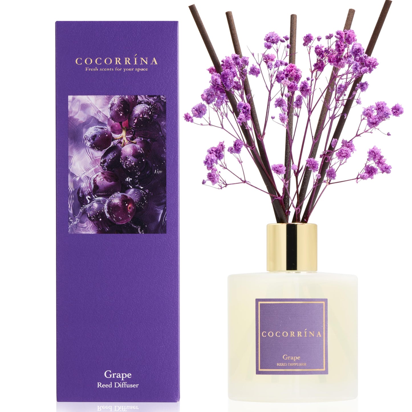 Raumduft mit 8 Duftstäbchen, Grape Raumduft/200ML/1 Stück