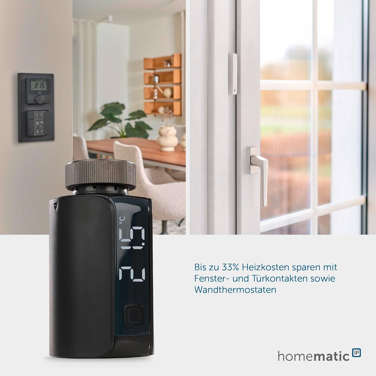 Smart Home Heizkörperthermostat Evo, Thermostat – Evo anthrazit