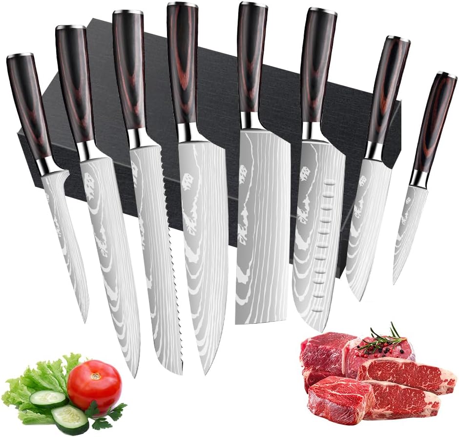 D8 8-teiliges Küchenmesser-Set, 8pcs