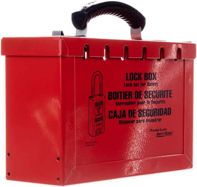 ML498A Vorhängeschloss-Sicherheitsbox, Lockout Tagout Box, 25.9 cm x 23.4 cm x 10.7 cm