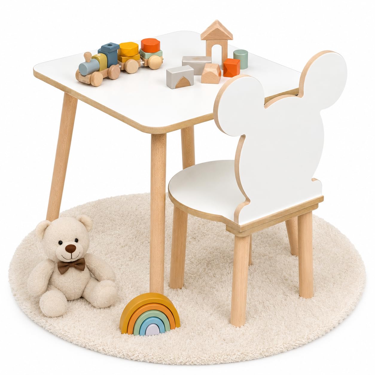 Kindertisch & Stuhl Set, 50 x 50 x 47 cm Kids Table And Chair Set