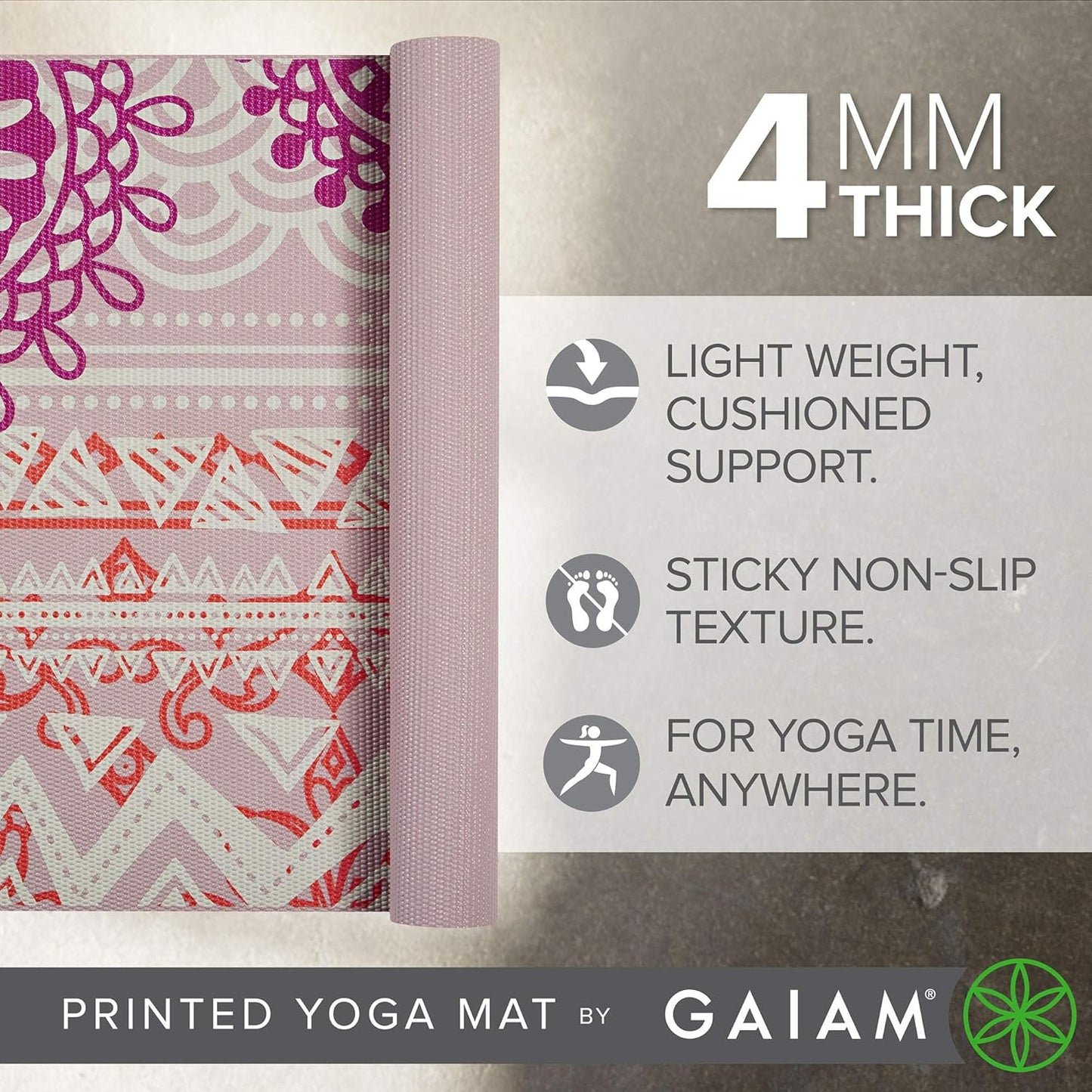 Yogamatte, Bohemian Rose