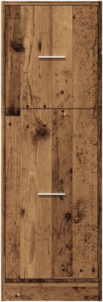 Apothekerschrank mit Ausziehfächern, Altholz 40 x 41 x 118 cm