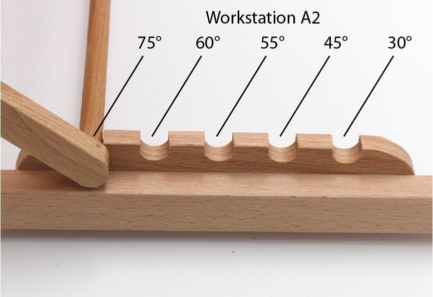 Höhenverstellbare Tischstaffelei & Workstation A2, passend für A2