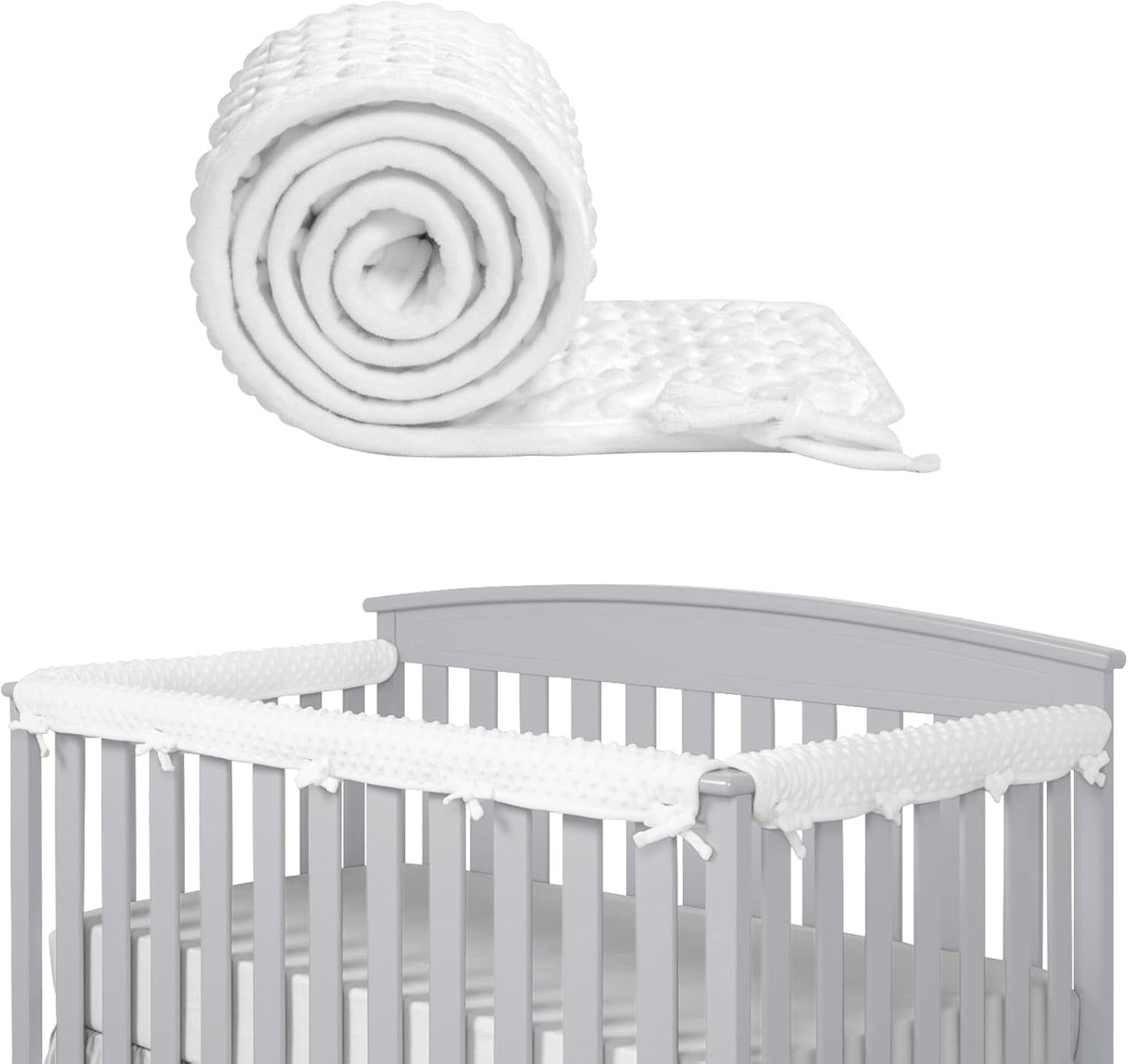 Baby Bettkantenschutz-Set (3-teilig), Weiss