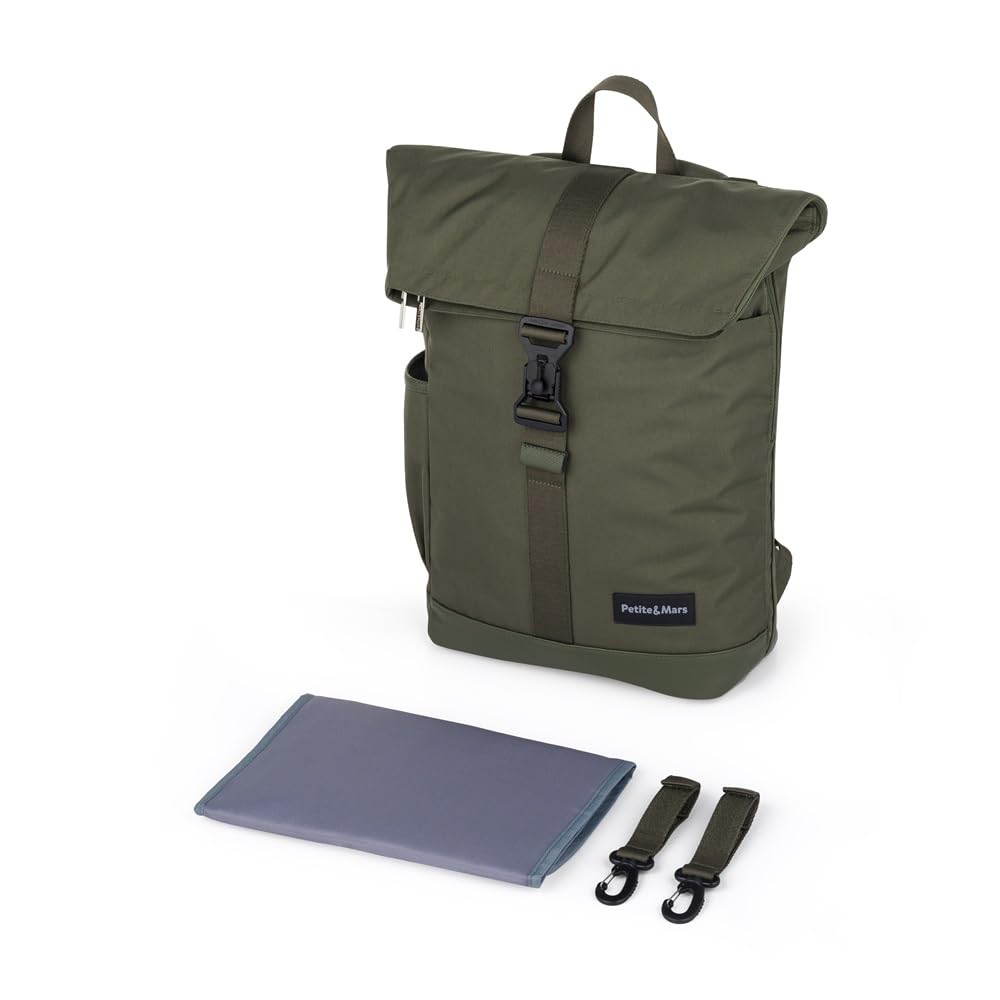 Kinderwagen-Wickelrucksack Jackob, Military Green
