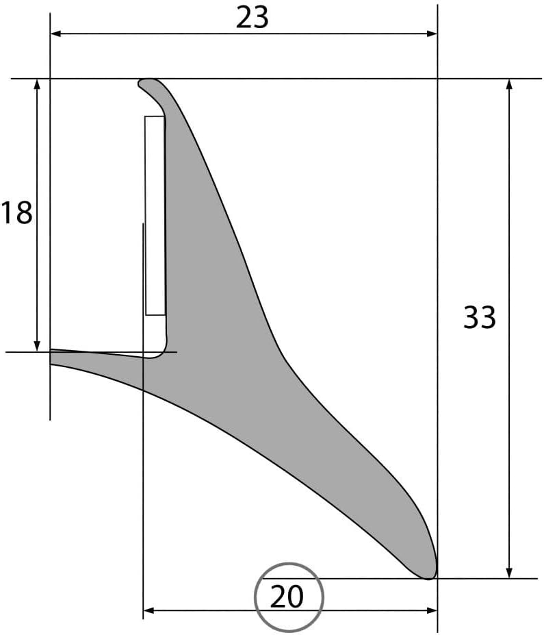 Universelle Kotflügelverbreiterung 200 cm x 20 mm