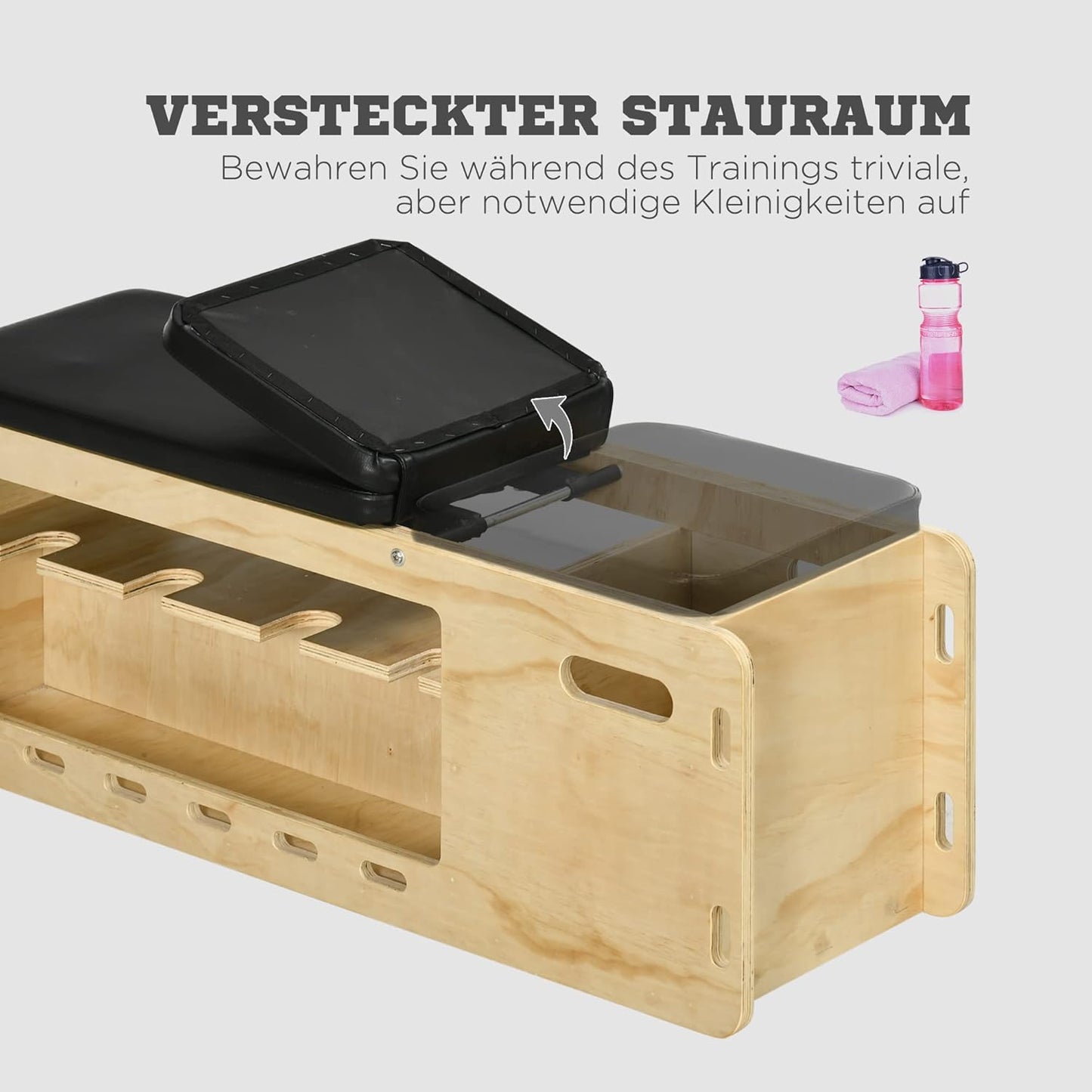Hantelbank mit Hantelablage