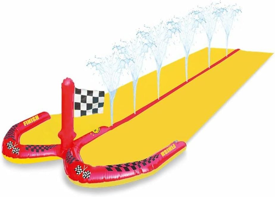 Wasserrutsche mit Rennstrecken