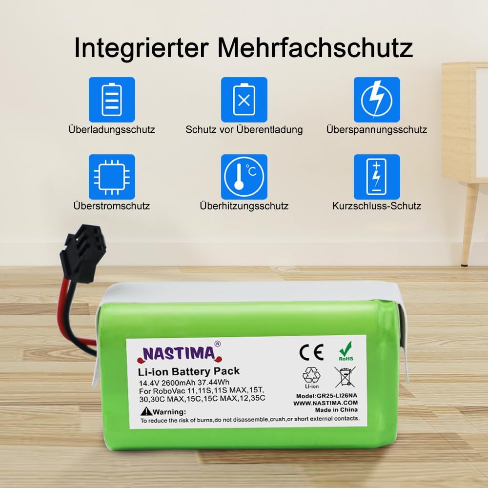 Ersatzakku für Deebot und RoboVac