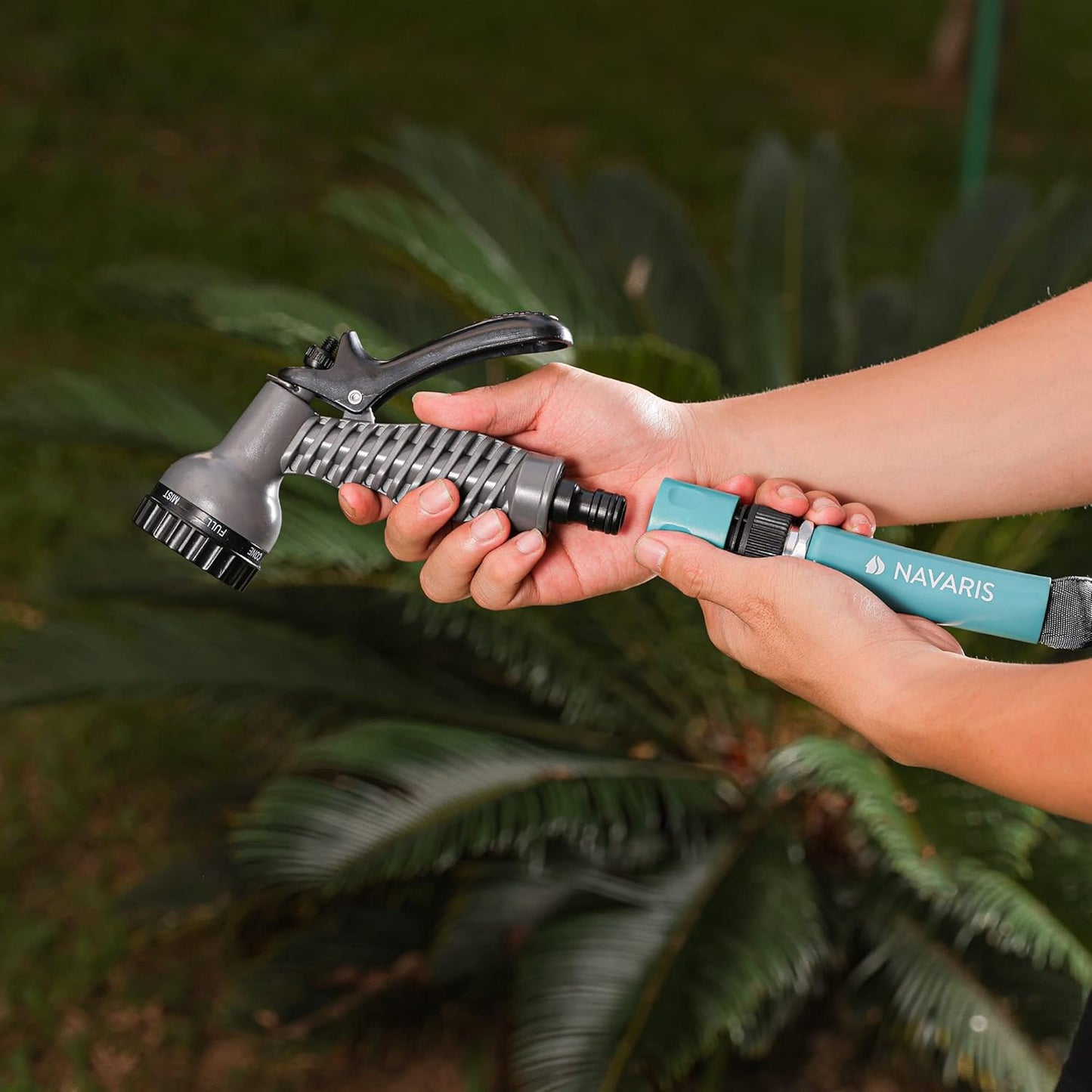 Flexibler Gartenschlauch mit Brause, 22,5 m