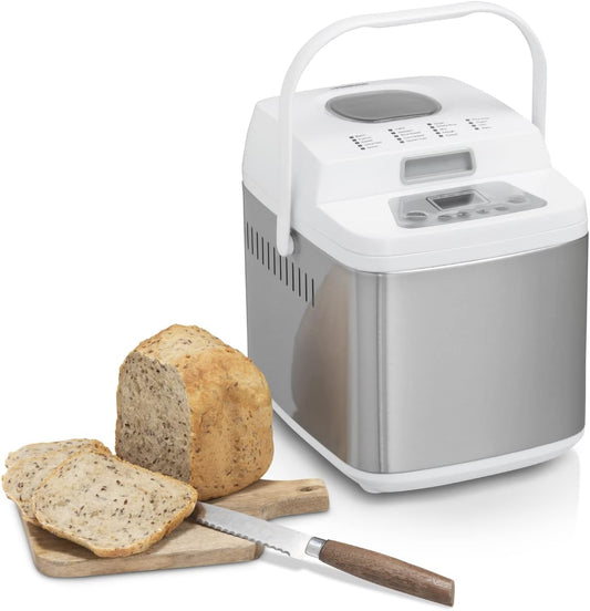 152007 Deluxe Brotbackautomat mit glutenfreiem Programm, Weiss, Ohne Spender