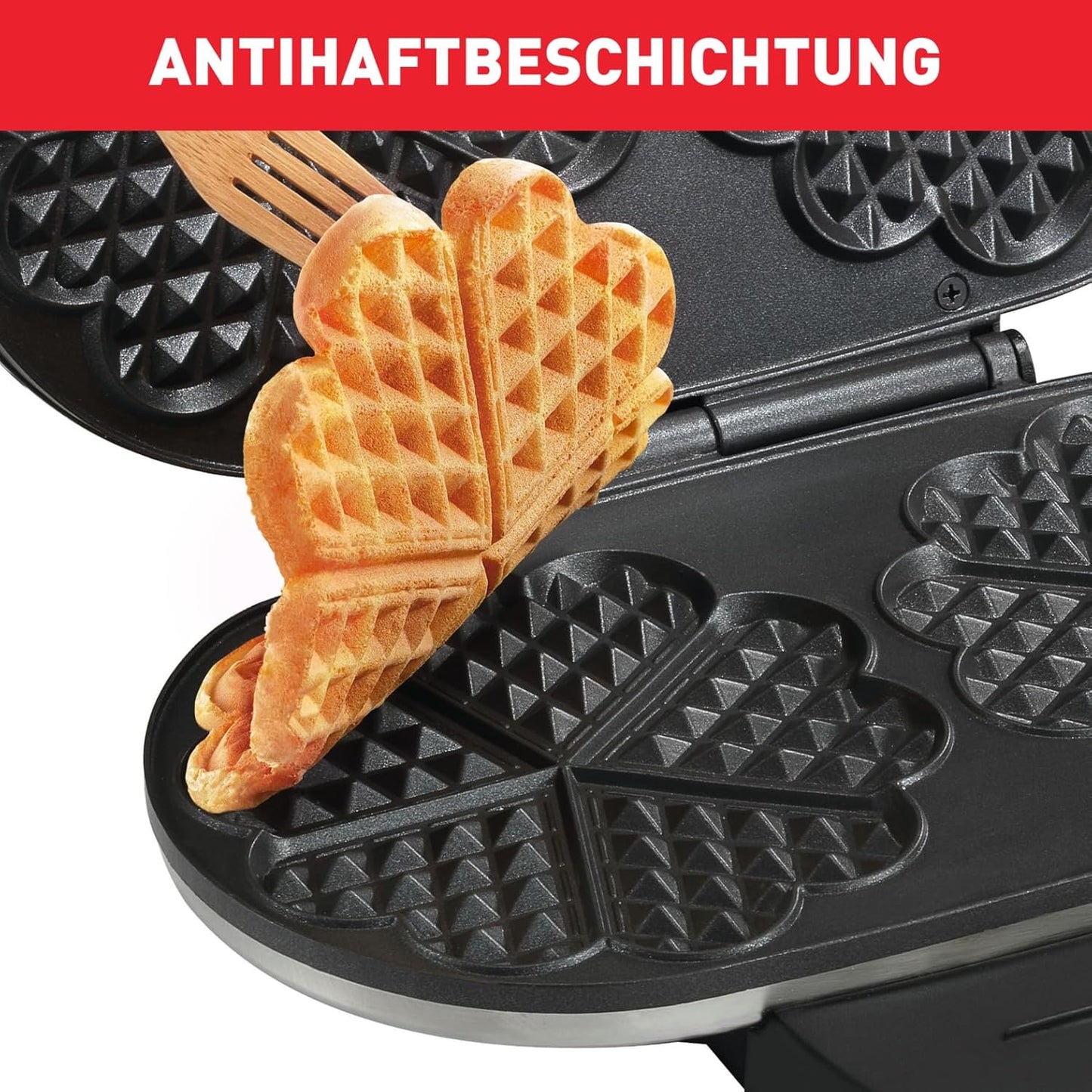 Doppel-Herzwaffeleisen mit Temperaturregler, Doppel Herzwaffeleisen