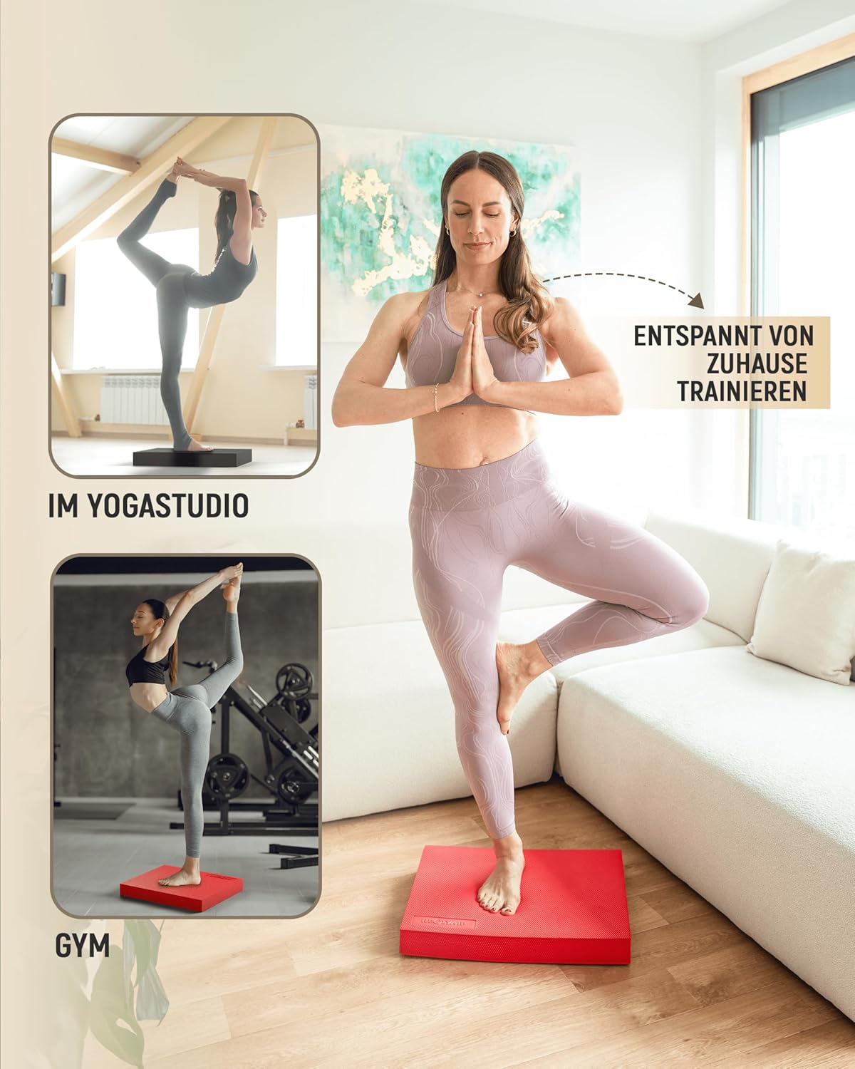 Balance Pad, Balance Pad grau 40 x 33 cm