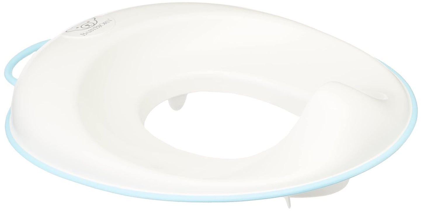 Toilettensitz, Weiß/Türkis