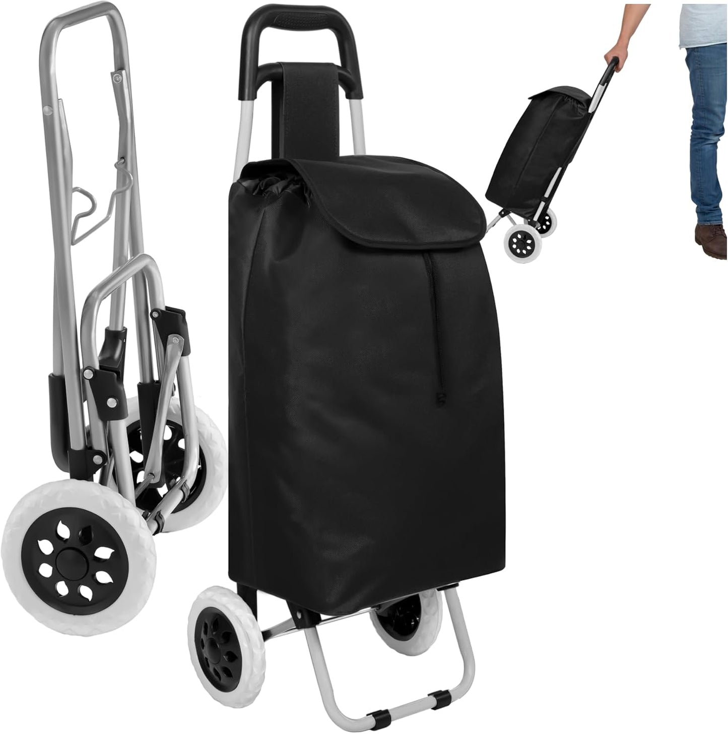 Klappbarer Einkaufstrolley, 38 Liter Volumen