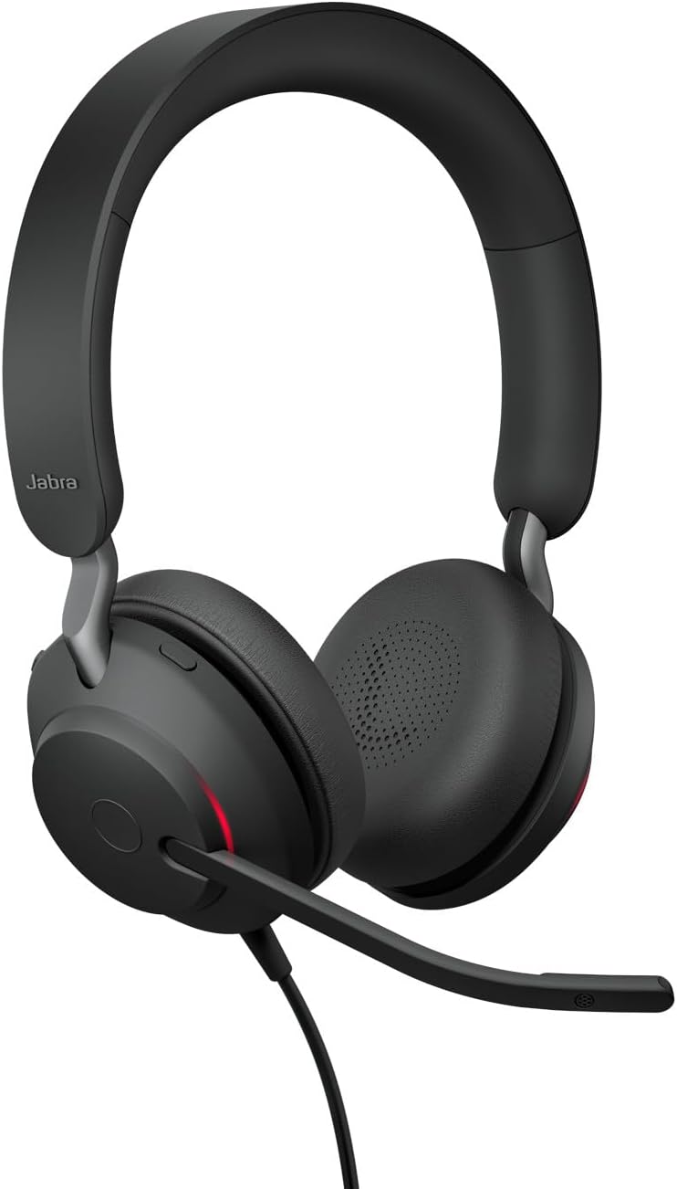 Evolve2 40 SE - Stereo-Headset mit Geräuschunterdrückung, Stereo Neue Ausgabe USB-C Optimiert für Microsoft Teams