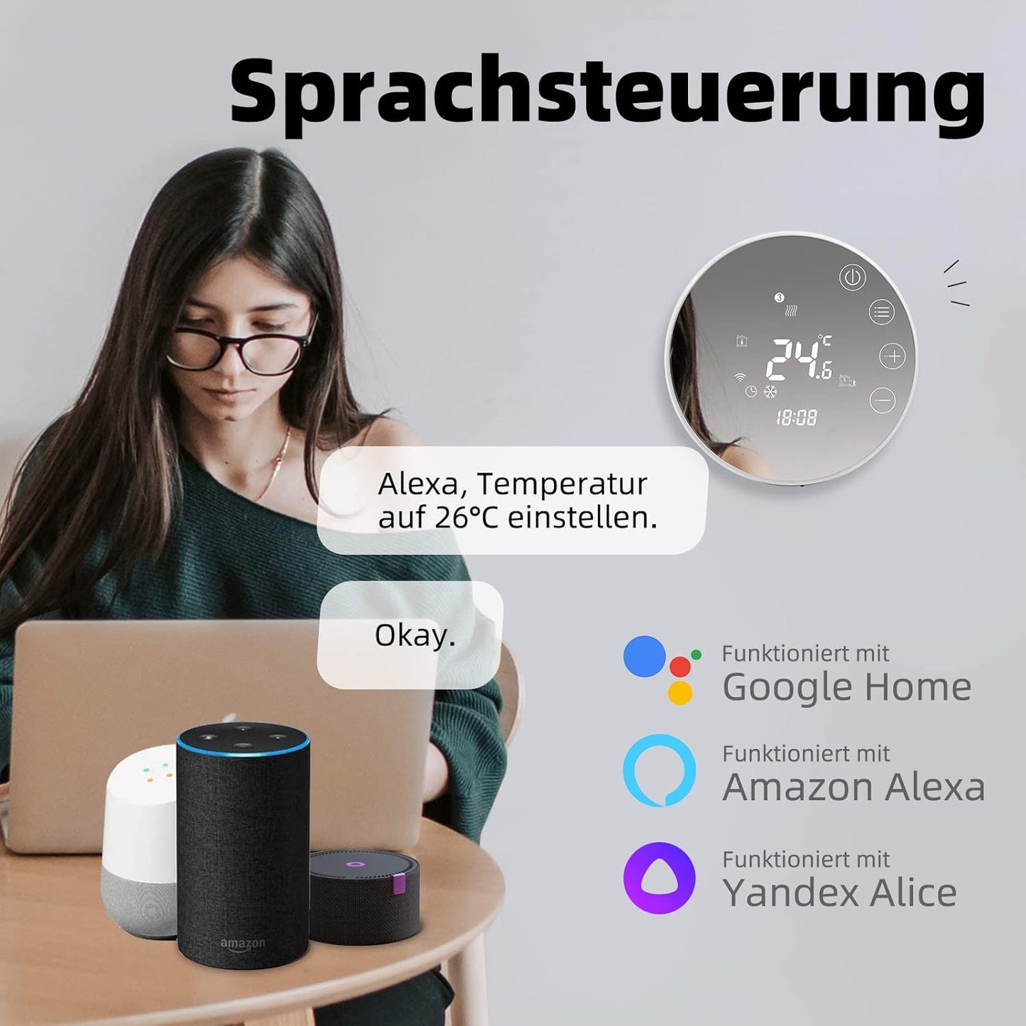 TGR86WIFI-EP, Elektroheizung Thermostat, 1Stk_WIFI