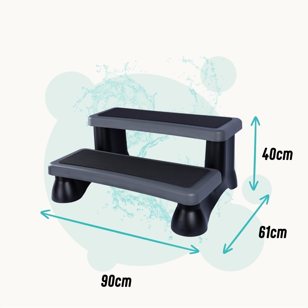 Whirlpool-Standtreppe mit 2 Stufen