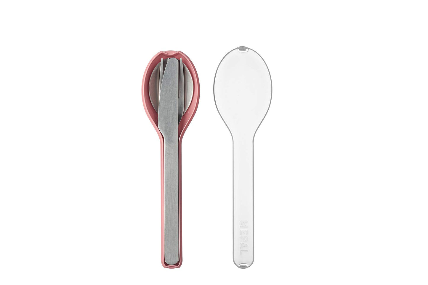 Besteck-Set Ellipse mit Reiseetui, Nordic Pink
