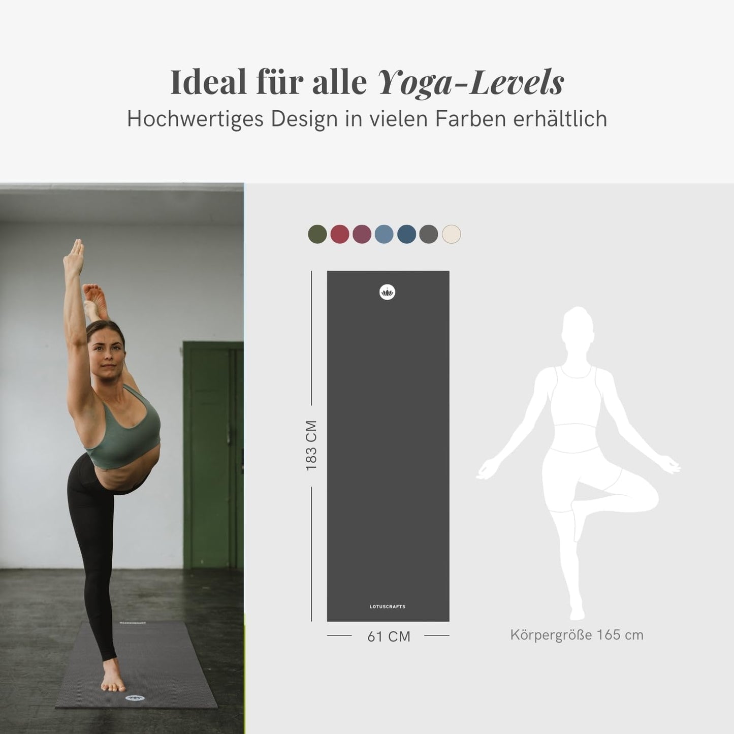 Yogamatte Mudra, Standard / Anthracit