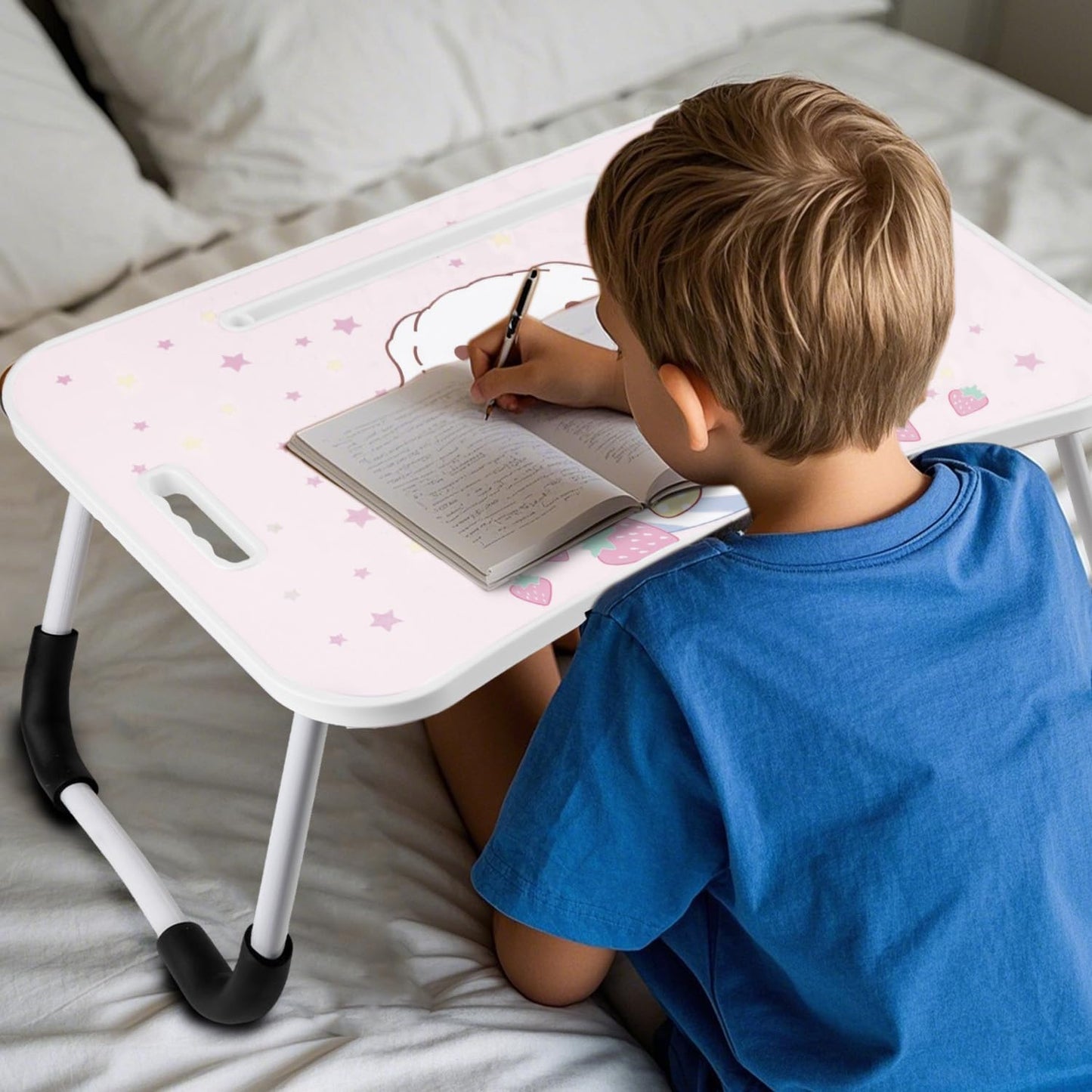 Laptop-Betttisch, Rosa Erdbeere