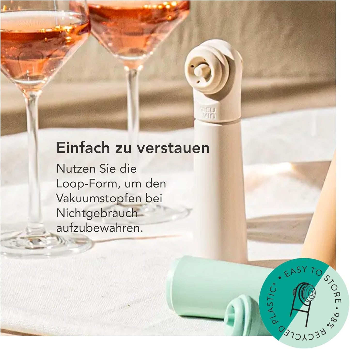 Weinpumpe mit Vakuumverschluss, Terra