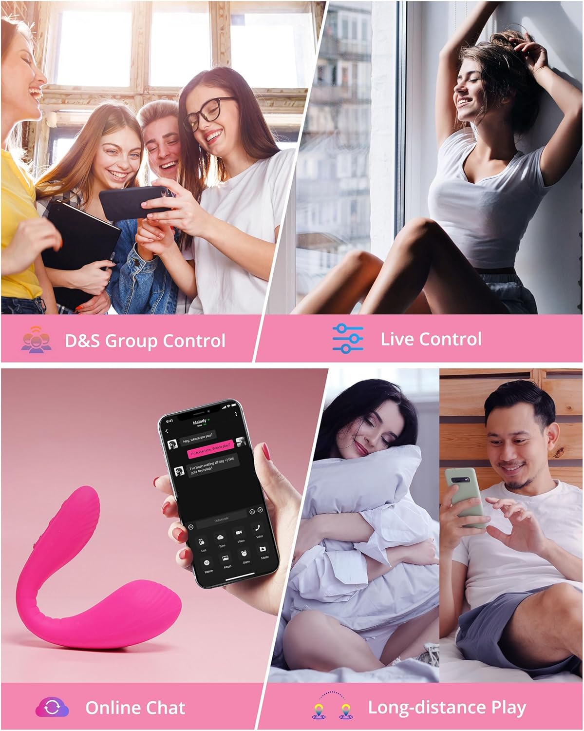 Dolce Paarvibrator mit App-Steuerung