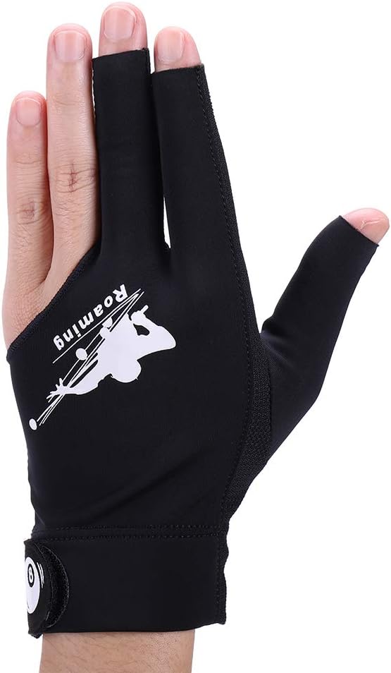 Schnelltrocknende Billard-Handschuhe, Schwarze linke Hand Large-X-Large