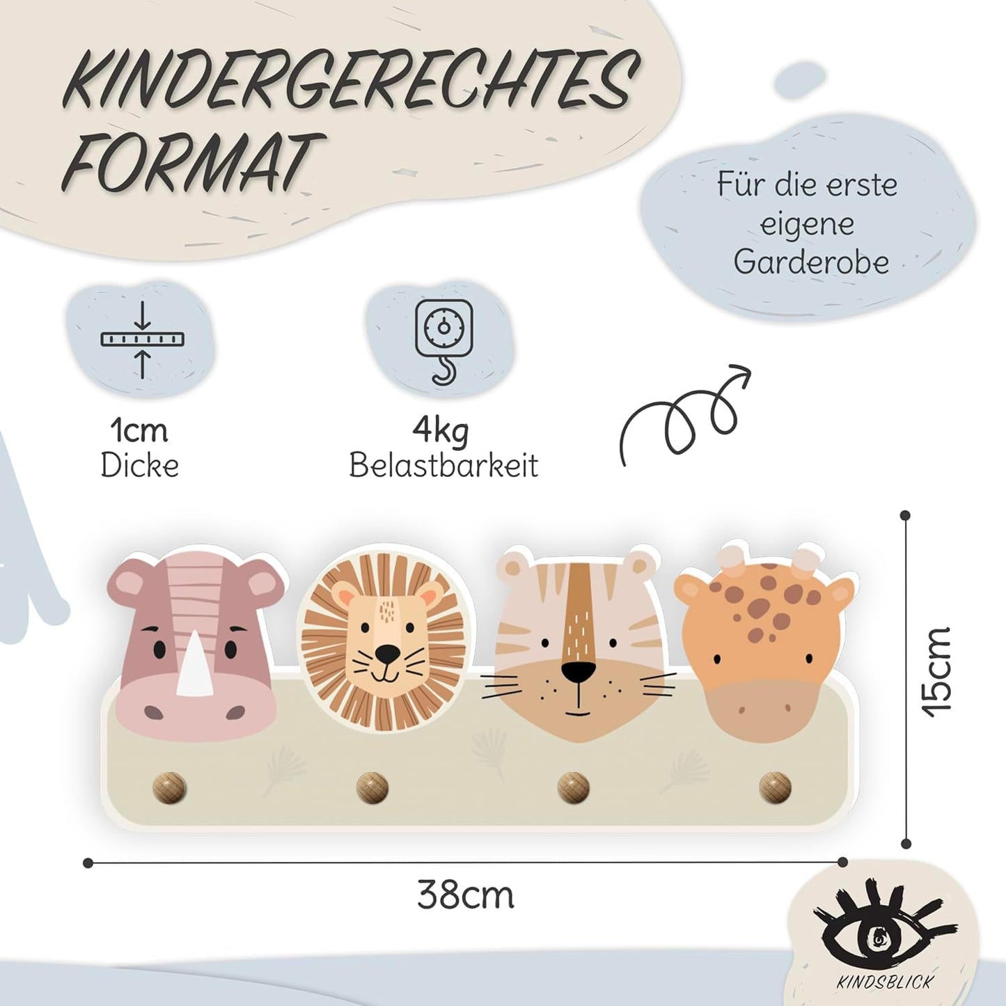 Kindergarderobe - Safari, Safari Natur