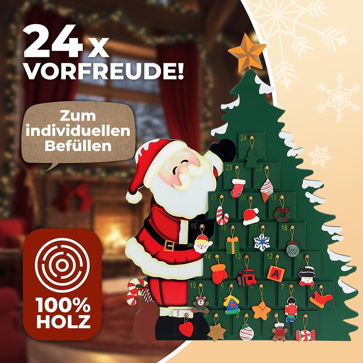 Adventskalender Weihnachtsmann, Weihnachtsbaum