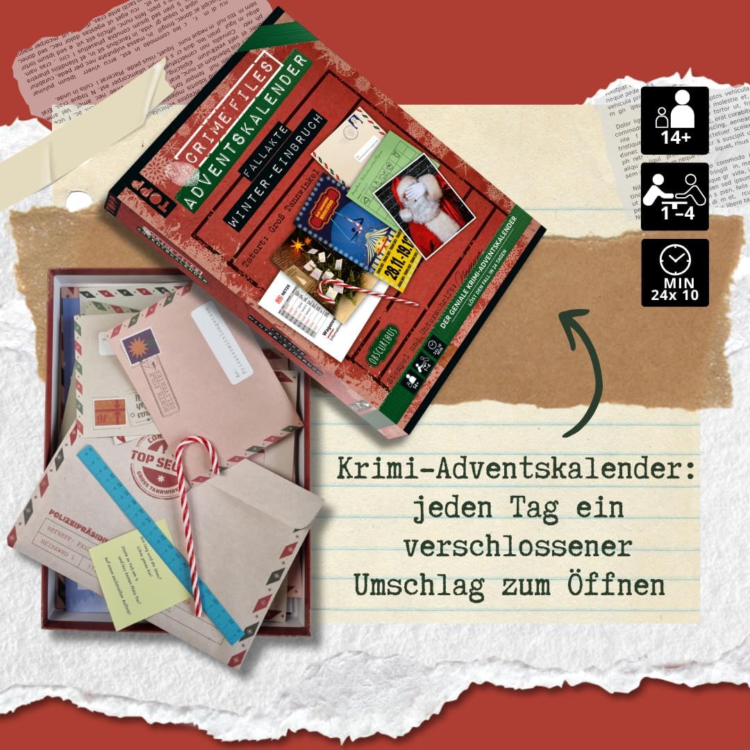 Crime Files – Fallakte: Winter-Einbruch. Der geniale Krimi-Adventskalender