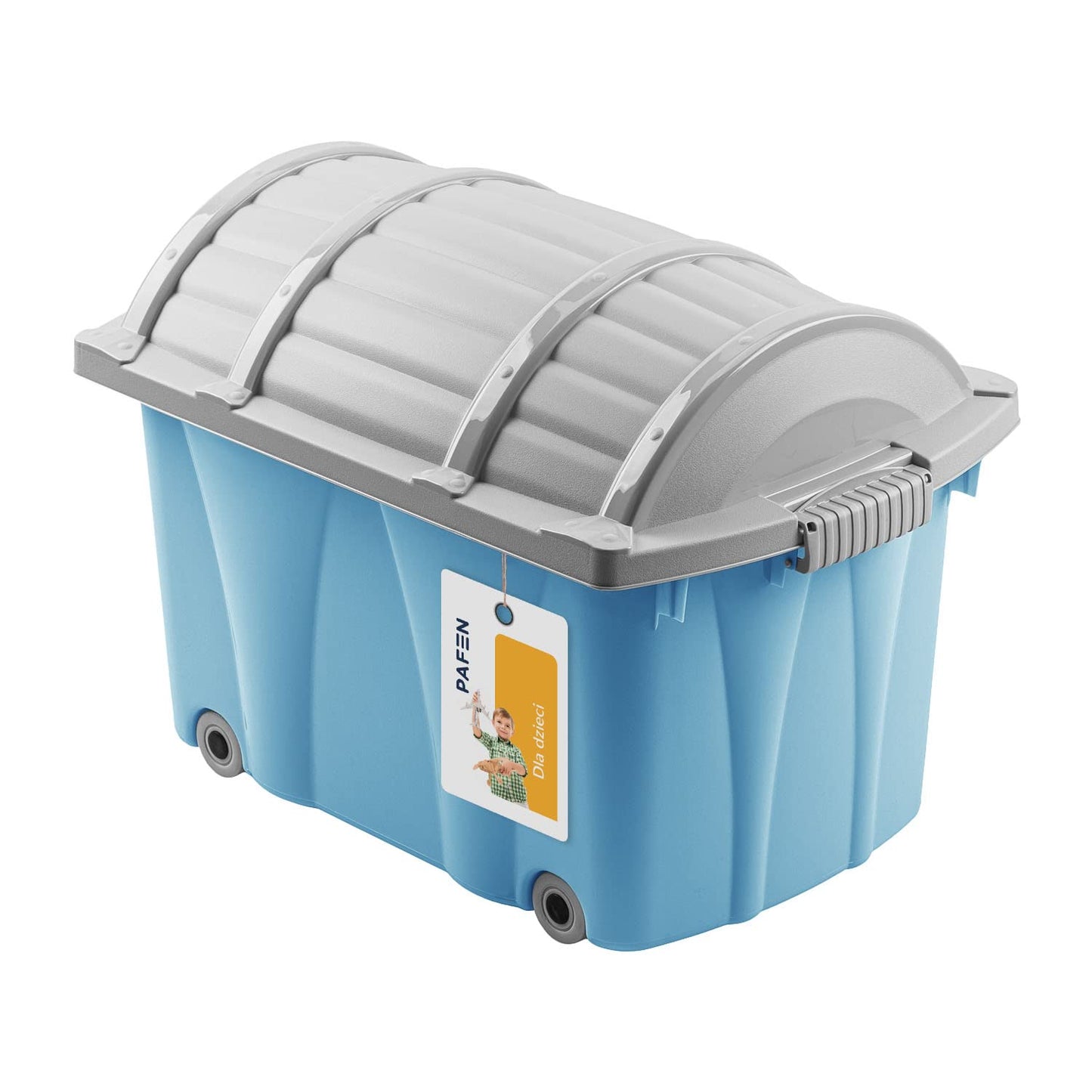 Spielzeugkiste mit Rollen, Blau Piratbox 49l