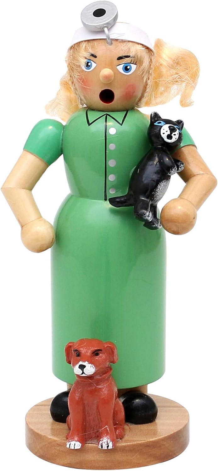 Räucherfigur Tierärztin, Tierärztin