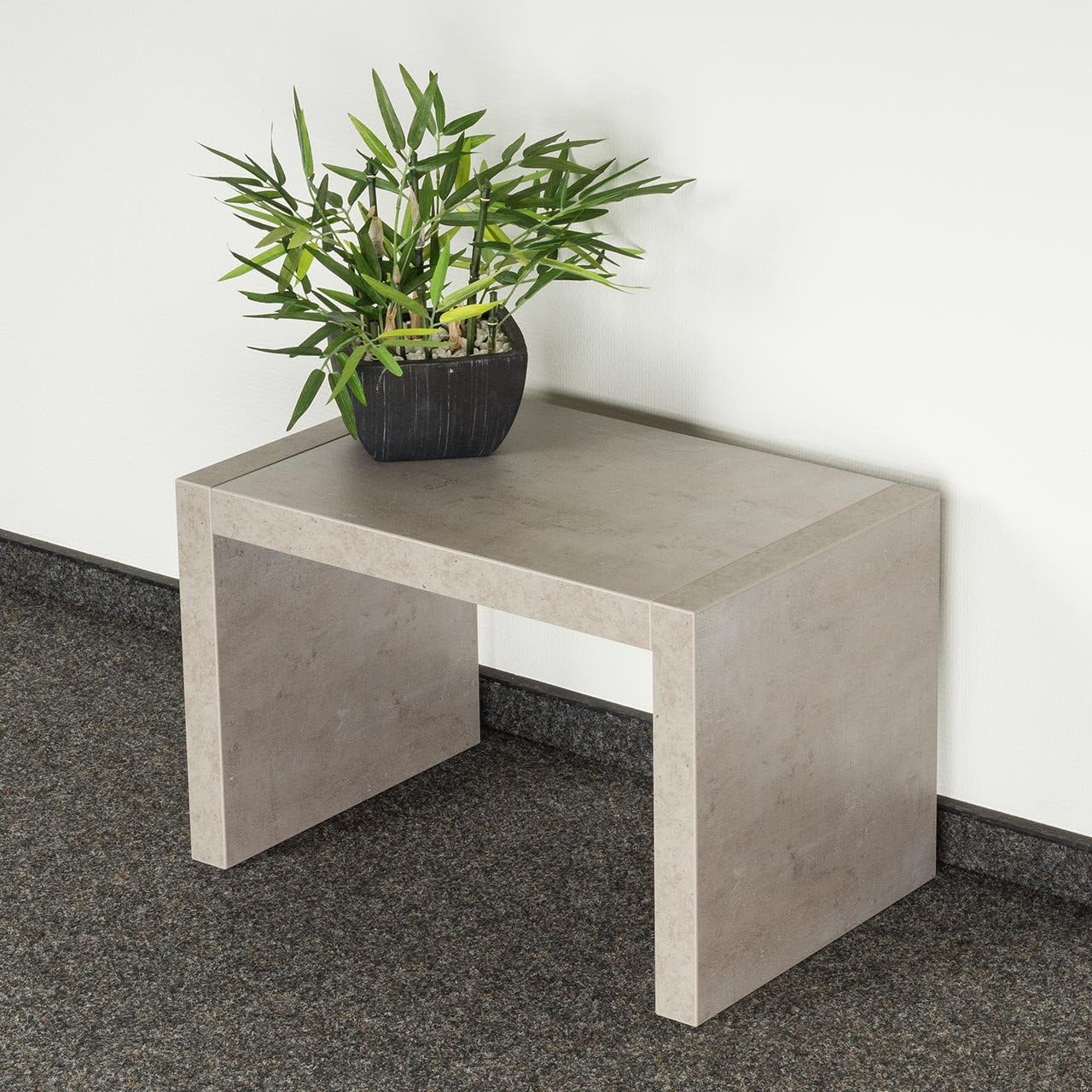 Beistelltisch Coco in Betonoptik (32 x 50 x 32 cm), Betonoptik