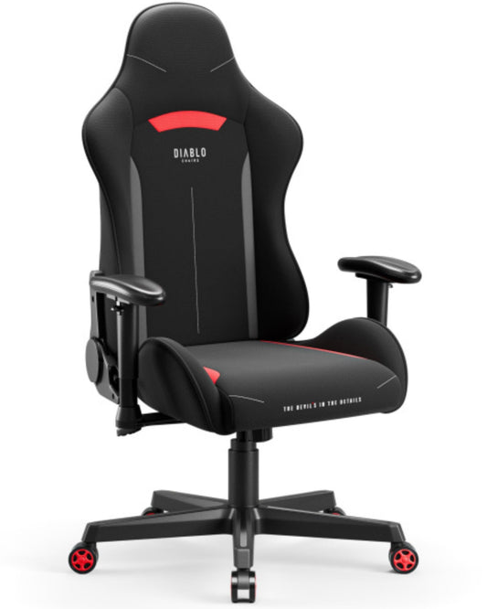 Ergonomischer Gaming-Stuhl X-Starter, Schwarz 132 cm x 68 cm x 49.5 cm