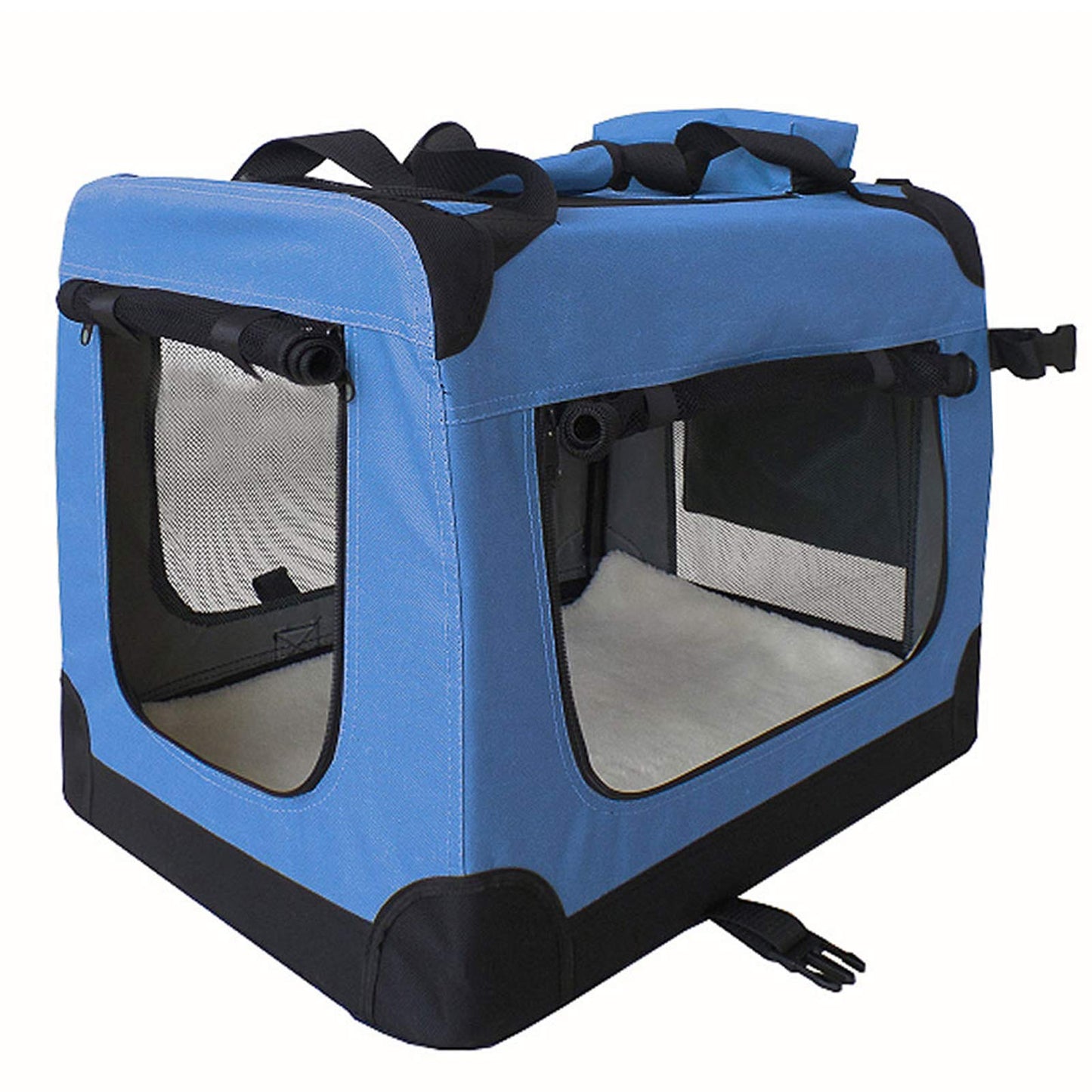 Faltbare Hundebox für Auto, XXXL (101 x 68 x 70 cm) Blau