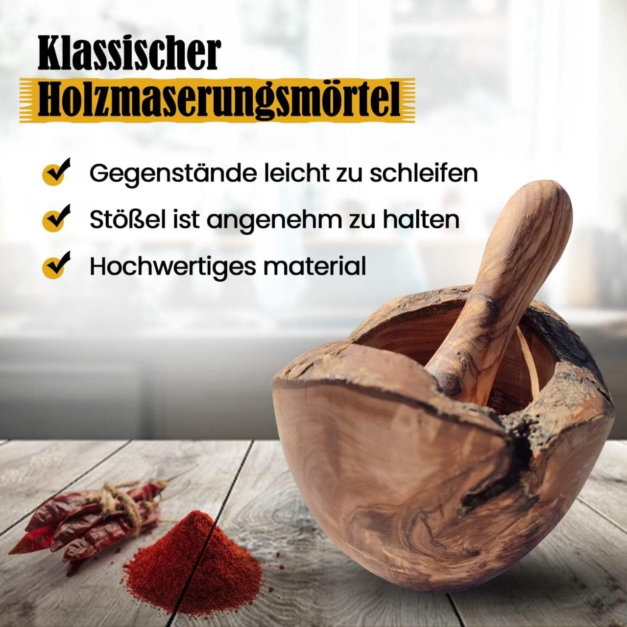 Mörser mit Stössel, Ø 12 cm