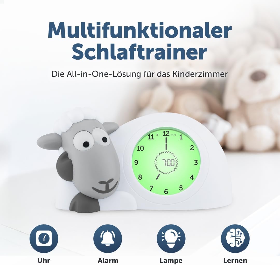 Kinder Schlafcoach-Uhr mit Nachtlichtfunktion, Sage