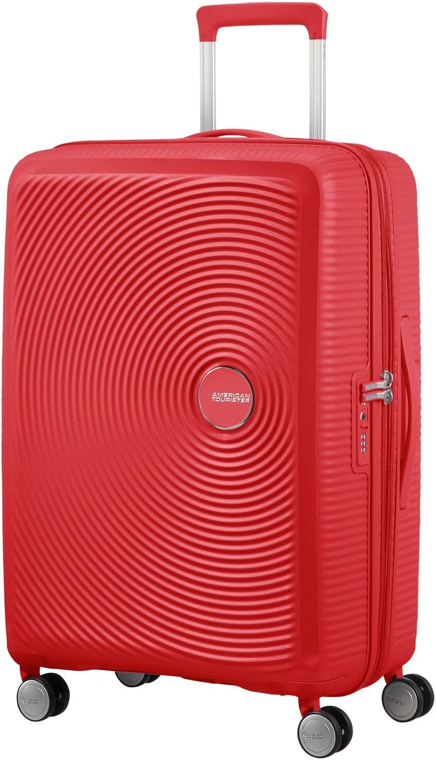 Soundbox Spinner M Koffer Erweiterbar 67cm, Soundbox 67 x 46.5 x 29 cm Rot (Coral Red)
