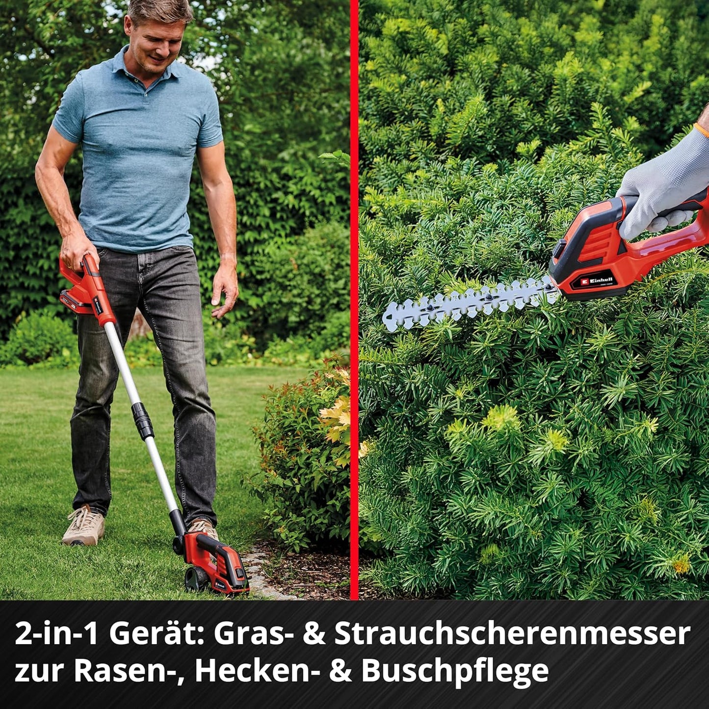 Akku-Gras- und Strauchschere GE-CG 18/100 Li T Kit, inkl. 2,5 Ah Akku und Ladegerät