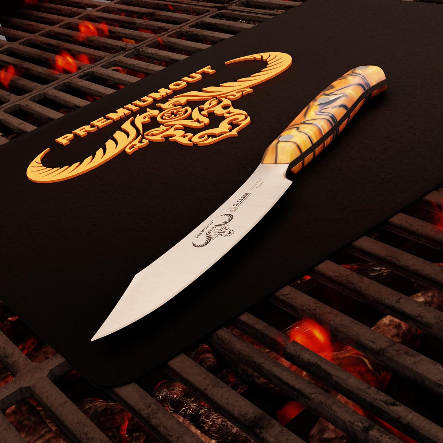 Spickmesser, 10 cm Spickmesser, Spicy Orange
