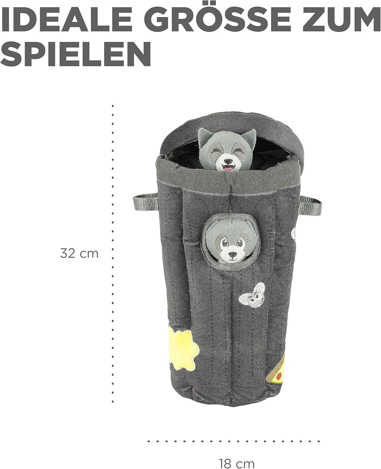 Hundespielzeug "Verstecken Sie einen Waschbär", Waschbär