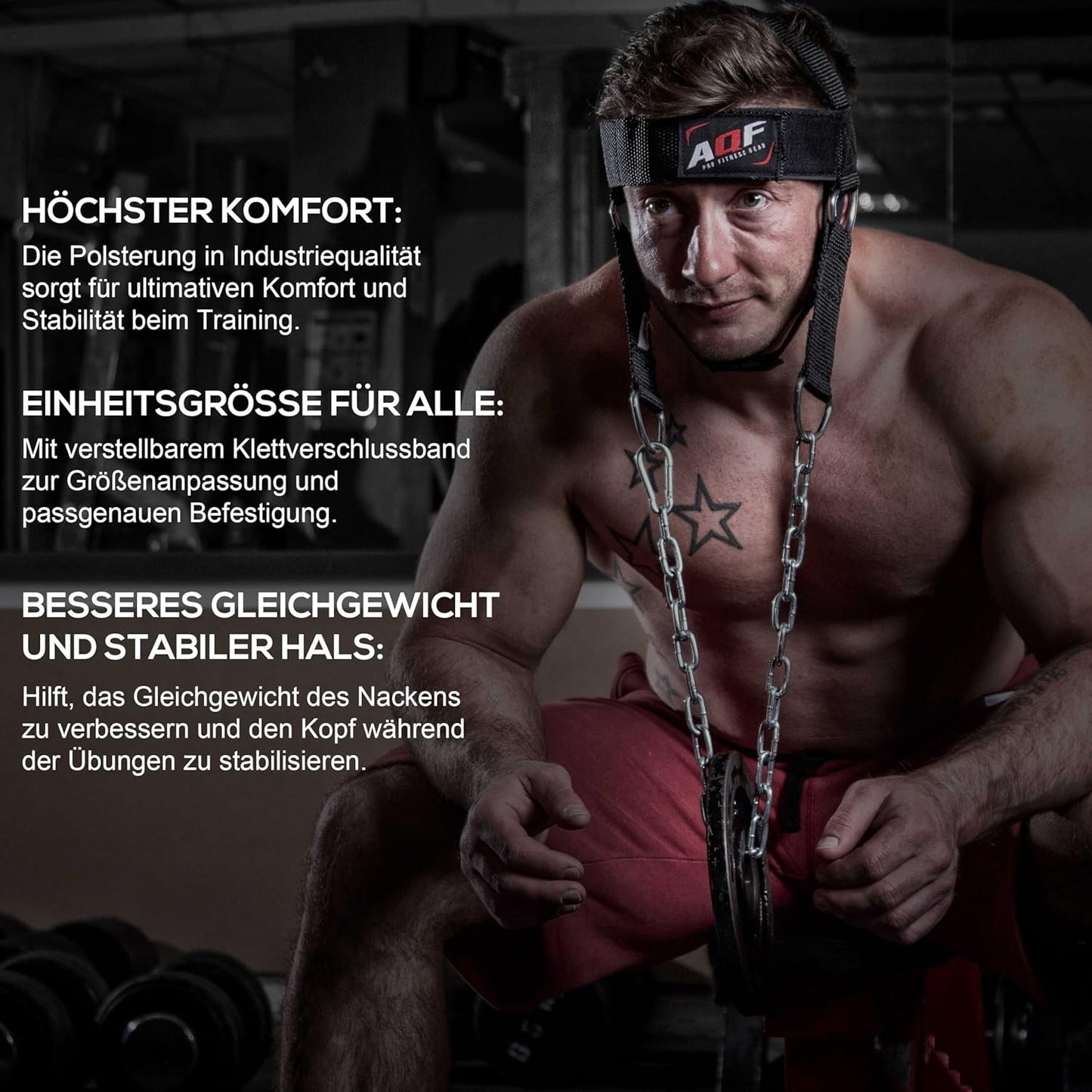 Verstellbares Kopfgeschirr für Nackentraining
