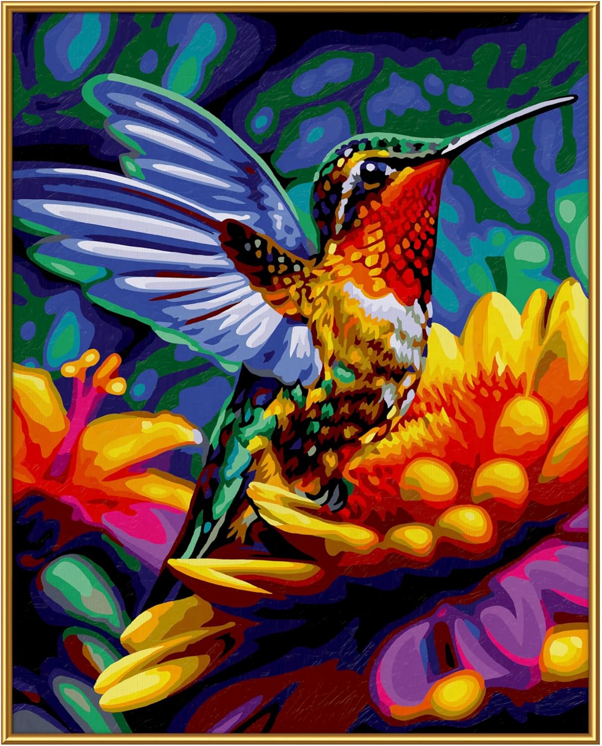 Malen nach Zahlen MNZ - Kolibri