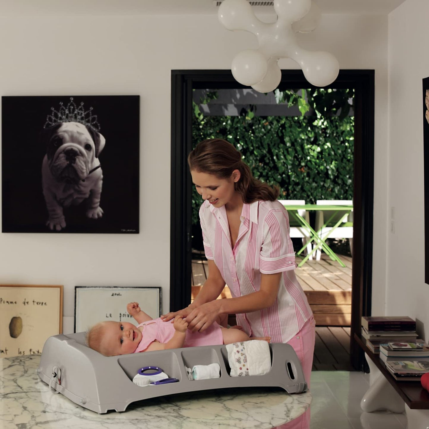 Flat Wickelauflage für Tisch oder Babybett