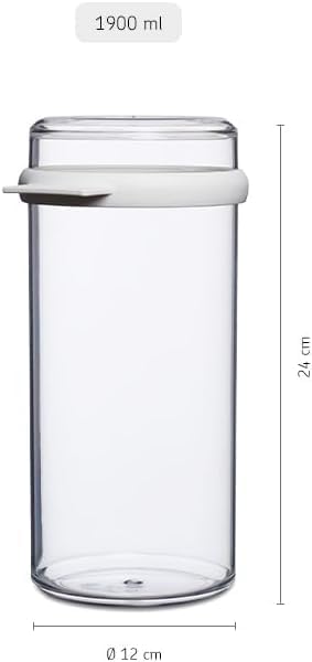 Zwiebackdose Stora Duo Set, 1900 ml, Zwiebackdose rund - 1900 ml Set - Weiß